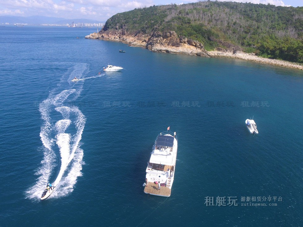 三亞旅游游艇租賃，三亞港至三亞角航線